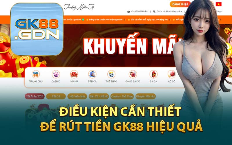 Điều Kiện Cần Thiết Để Rút Tiền GK88 Hiệu Quả